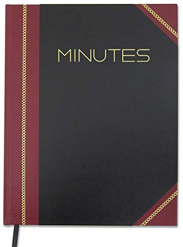 BookFactory Corporate Minutes Book/Business Minutes Journal/Board Meeting Minutes LogBook - Section Sewn Hardbound, 100 Pages 8 7/8'' X 11 1/4” (Made in USA)