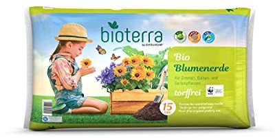 BIOTERRA Bio Blumenerde Torffrei 15l