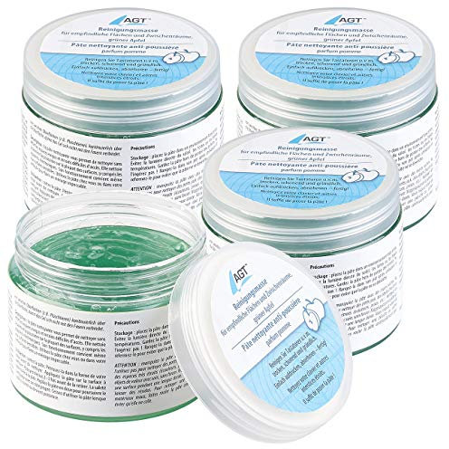 AGT Tastatur-Reiniger-Gel: 4er-Set Reinigungsmasse f. empfindliche Flächen & Zwischenräume, Apfel (Stempelreiniger, Reinigungsknetmassen, Elektrischer)