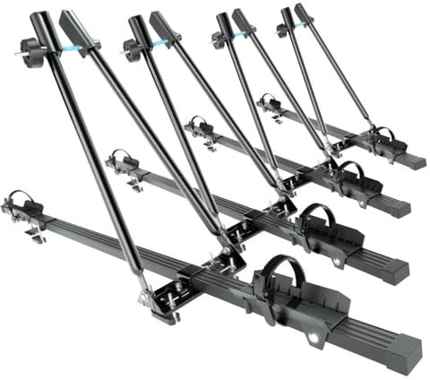Mossa 4X Dachfahrradträger, Dachfahrradhalter mit Stahlbalken - BR9546