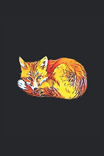 Fuchs Notizbuch: Taschenbuch 6x9 inch (15,24cm x 22,86cm) liniert mit 120 Seiten - Tagebuch zum notieren von Ideen und Gedanken - Motiv Fuchs