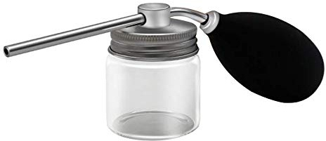 Powder Spray Bottle Refillable Hair Fiber Applicator Talc Powder Blower Puffer for Hair Salon or Home Use