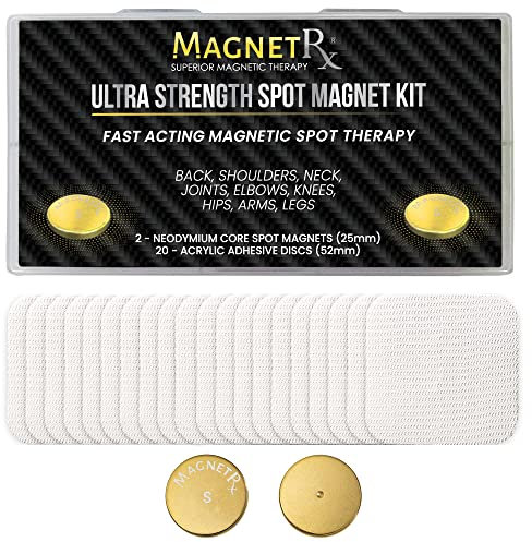 MagnetRX® Magnetpunkte Set – Ultrastarke Magnete - Große Magnetische Pflaster für Rücken, Schultern, Knie, Hüften, Nacken und Körper