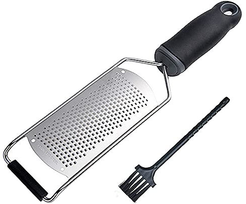APKEY Zesteur de citron râpe à fromage zesteur de cuisine en acier inoxydable avec poignée facile à zester pour fromage de citron, orange, gingembre, ail