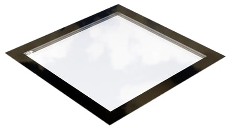 EOS Sunview Seamless Skylight Triple Glazed Toughened or Laminated Glass Rooflight Roof Lantern Window (600mm x 1200mm Toughened)
