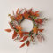 Lights4fun Corona Otoñal con Hojas de Arce Artificiales de 40 cm para Puerta de Entrada Decoración de Interiores