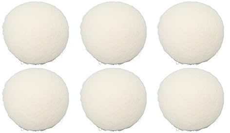 Confezione da 6 Palline per L'asciugatura della Lana, Ammorbidente Riutilizzabile Delicato Sulla Pelle, Palline per il Bucato Che Fanno Risparmiare Tempo (7 cm)