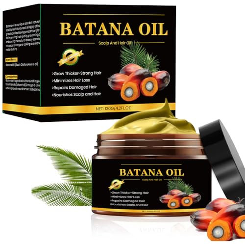Batanaöl für Haarwachstum, Organisch, Unraffiniert, Verhindert Haarausfall – Kaltgepresst – 100% Rein – Haarwuchsöl – Natürliche Haarbehandlung für Lockiges Haar, Verbessert die Haardichte
