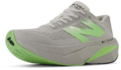 New Balance Men's FuelCell SuperComp Trainer V3 Running Shoe, Grey Matter/Mint Flash/Silver Metallic, 9 M