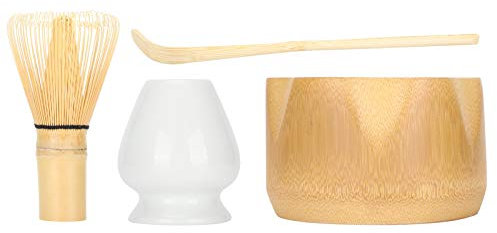 Set di strumenti for il tè Matcha, set di strumenti for la preparazione del tè Matcha Frusta for il tè Scodella for tè Ciotola Porta frusta for tè in ceramica Set di stoviglie Set di frusta for il tè