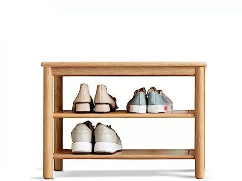 HNXYZHLBH Fußhocker, Ottomane, Kleiner Fußhocker, Schuhregal aus Holz, für Zuhause, mehrschichtiges Lagerregal, Wohnzimmer, kleines Regal, Tür, einfacher schmaler Schuhschrank, Schuhregalban