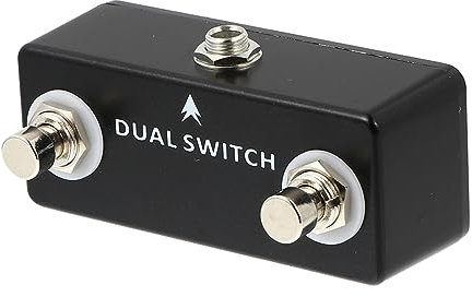 UPKOCH Foot Guitar Pedal Guitar Pedal Switcher Small Lightweight Dual Footswitch