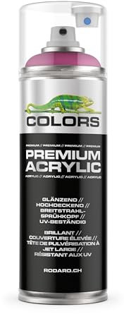 COLORS Premium Acrylic Sprühfarbe 400ml – Hochdeckender Sprühlack für Innen & Außen, Spraydose für DIY-Projekte - RAL 4003 - Violett Glanz
