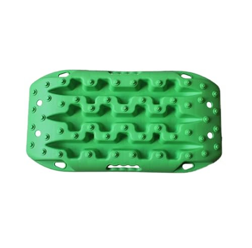 NihaoWXM Sandbleche Offroad 2PC Nylon 58cm Auto Traktion Boards Notfall Mini-Größe Tracks Traktion Matte for Off-Road Sand Schlamm Schnee(Green)