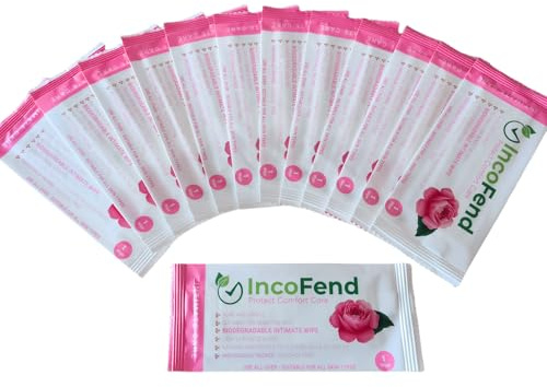 50 Pack Intimate Wet Wipe Individual Packed Biodegradable Flushable Travel Hygiene Cloth Ladies Freshening Feminine Individually Wrapped Sachet for Women Wash Lady Tissue