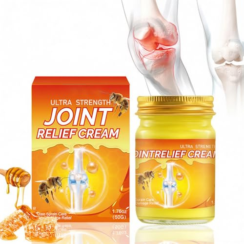 Bee Venom Joint Relief Cream - Natürliche Bienengift Creme gegen Gelenkschmerzen, Muskelkater & Rückenbeschwerden, Schmerzsalbe für Knie, Rücken & Gelenke - Bienengiftsalbe Schulterschmerzen Relief