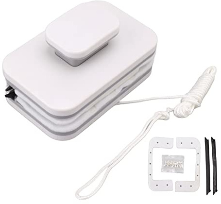 Oreilet Nettoyeur Vitres Magnétique, Essuie-glace en Verre à Double Face Outil Nettoyage Pare-brise pour Fenêtre Haute, équipement Raclette Nettoyage Verre Extérieur