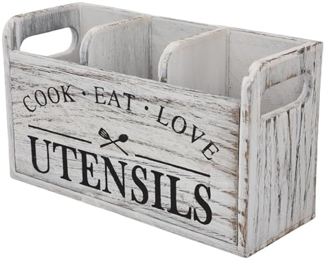 Xiuganpo Porta di Utensili da Cucina, Struttura in Stile Vintage Organizzatore di Utensili da Cucina per Spatole