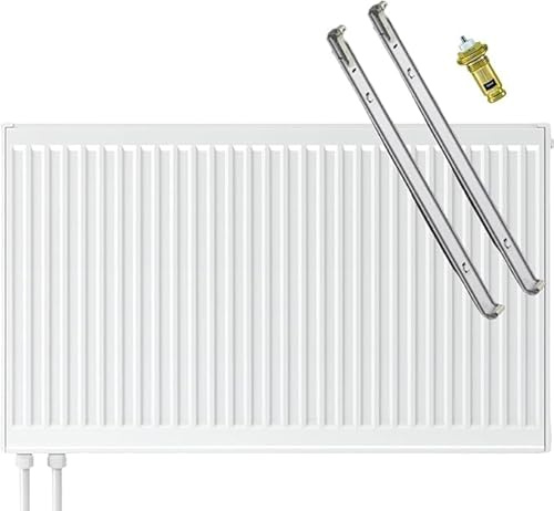 Typ 22 Flachheizkörper-V6 mit Thermostatventil und C-Konsole (600x600)
