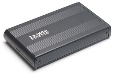 EXTRWORY Lector de disco duro de 3.5 pulgadas para SATA a USB 3.0, carcasa de disco duro externo de aleación de aluminio para almacenamiento móvil de escritorio (negro-UE)