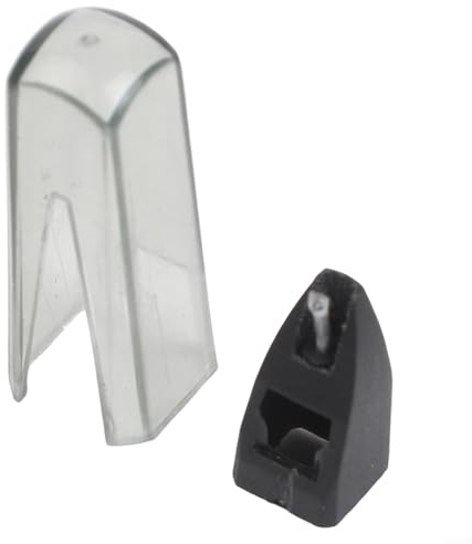 Puntina di ricambio per giradischi Ortofon di prima generazione per Concorde OM Super Cartridge Needle Tip, nero rosso (nero)