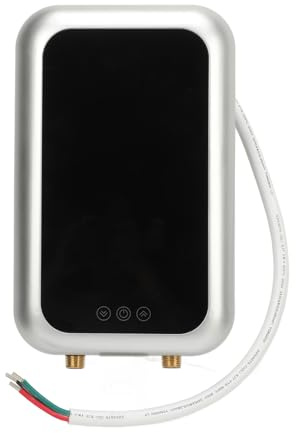 HEEPDD Chauffe-eau électrique Intelligent sans Réservoir, Matériau ABS, Chauffage Rapide, économie d'énergie, Contrôle Automatique de la Température, pour Maison et Petites Entreprises 240 V, 9 KW,