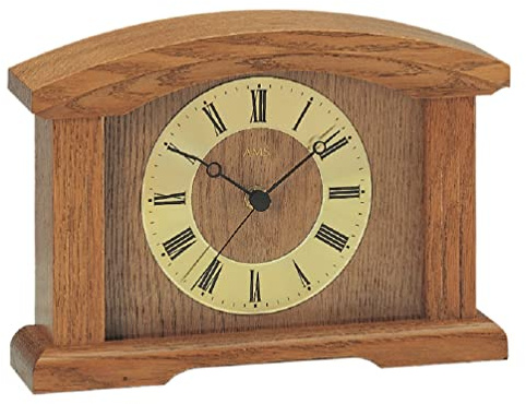 AMS F5138/4 Funk Tischuhr, Holz, Mehrfarbig, 33 x 27 x 15 cm