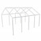 vidaXL Telaio in Acciaio per Tendone da Festa 8x4 m Struttura Gazebo Giardino