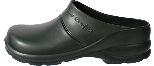 Lemigo Sabots de Jardin légers en EVA Bio Comfort (Vert, Système Taille Chaussures EU, Adulte, Numérique, Moyen, 42)