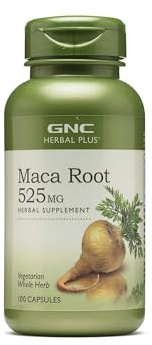 GNC Herbal Plus Maca Root 525mg, Supports Vitality, 100 Capsules