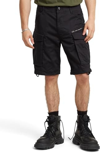 G-STAR Rovic Zip Relaxed Shorts, Pantaloncini Uomo, Nero (Black D08566-5126-990), 36