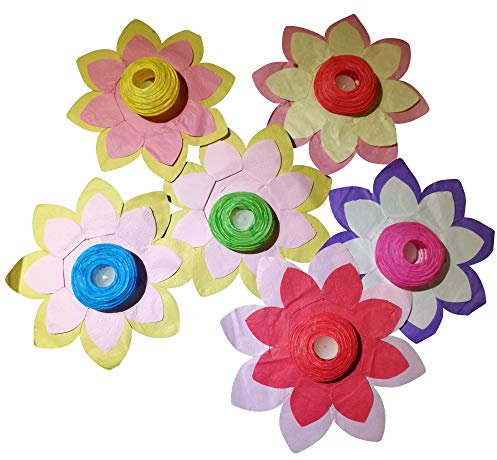 10 Stück Wasserlaterne Lotusblüte Seerose Schwimmlaterne Schwimmkerzen Laterne Outdoor Teelichter Kerzen Bunt Schwimmlichter Deko Windlicht