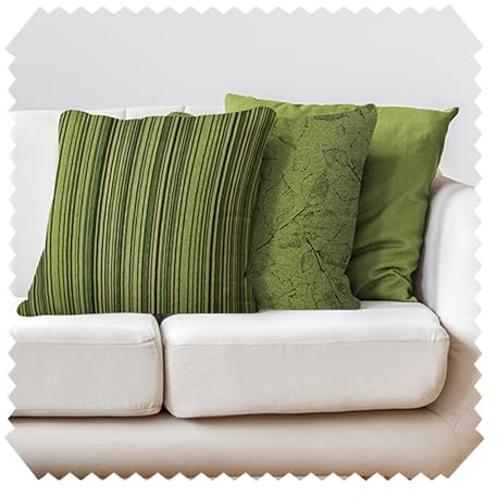 NOVELY® MALCHIN Dekokissen im 3er-Set (40 x 40 cm) in Baumwoll-Optik, mit Füllung und verdecktem Reißverschluss | Farbe: 15 Grün