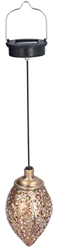 TOTITOM 1.2V 0.5W Solaire Fer Forgé Creux Projection Lampe En Métal Lampe Étanche Extérieure Solaire Goutte D'eau Lampe pour Porche Jardin Extérieur Décor Cadeau de Saint Valentin