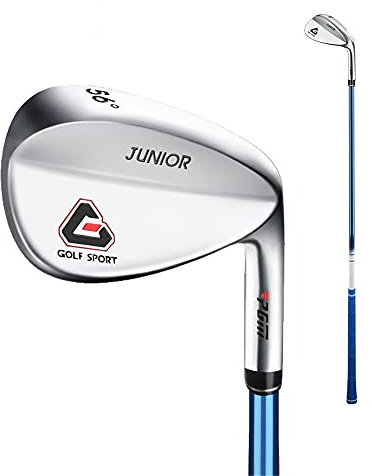 MEEEM Kids Left Hand/Right Handed Golf Sand Wedge 56 Degree Blue Ages 3-12 Boys Girls