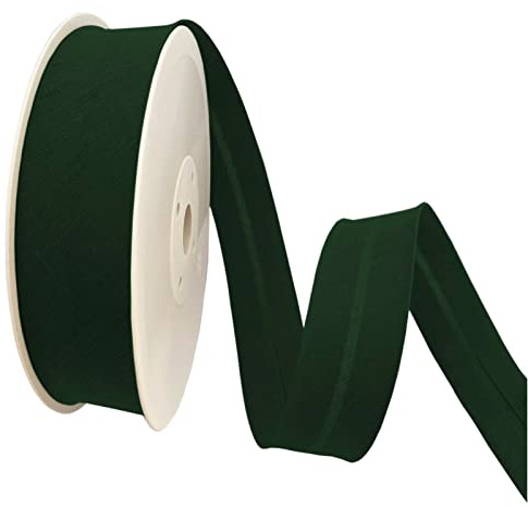 TEXTEX = 20 mm Breites Schrägband. 50% Baumwolle und 50% Polyester. Stück von 10m - (Grüne Flasche)