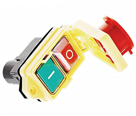 INFRI 250V 16A IP54 Start Stop Switch No Volt Release With Emergency Stop Waterproof Push Button Electromagnetic switch for machine