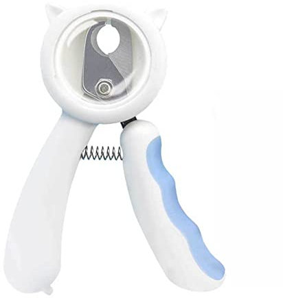 Nail Clippers Toe Nail Clippers for Thick Nails for Dogs with Catcher for Cats with Magnifying Glass Prevent Nail Splash LED Light (150 * 43 * 20mm,blue)