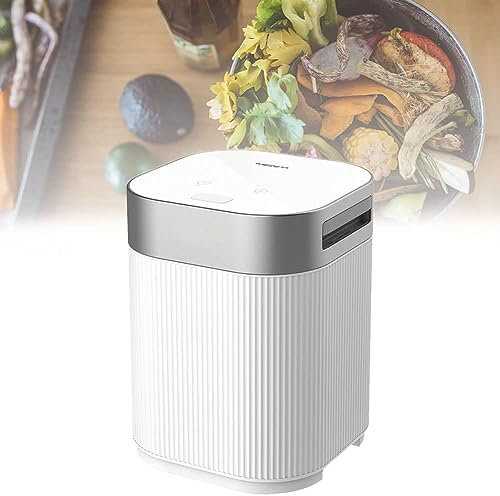 Contenedor de compost de cocina, compostador eléctrico de residuos de cocina, compostador inteligente de capacidad de 2 litros para interiores, ciclador automático de alimentos con filtro de carbón