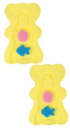 ibasenice 2 Pezzi Inserto Per Vasca Da Bagno Per Neonati Supporto Per Vasca Da Bagno Per Neonati Tappetino Da in Spugna Morbida Per