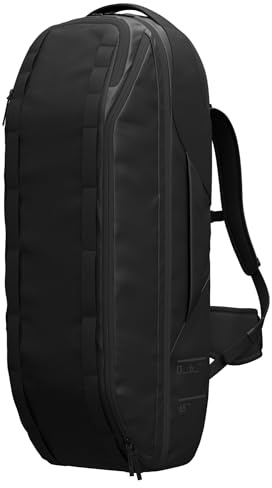 Db Journey Skate Duffel - Skateboard Backpack for Travel with Side-Access Board Compartment, Padded Pocket for Additional Decks, Split Storage, 65L - Black Out