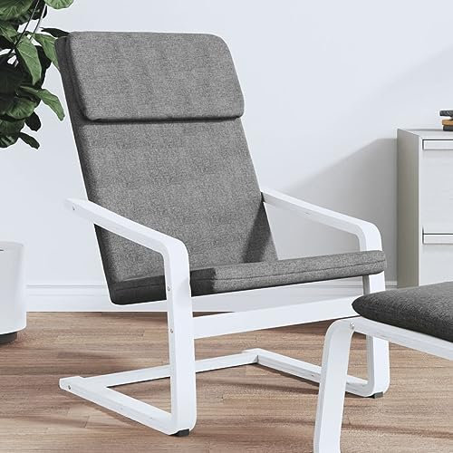 DYRJDJWIDHW Sessel,stillsessel,schaukelstuhl Wohnzimmer,Relaxsessel Dunkelgrau Stoffpapasansessel,relaxliege,Rocking Chair,stillstuhl,