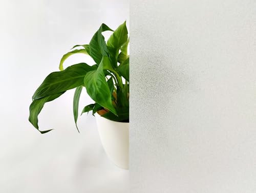 Lámina autoadhesiva para ventanas, ligeramente lechosa, 44,5 x 200 cm