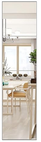 CMYAOYC Spiegelfliesen, 4er-Pack, Selbstklebender Kosmetikspiegel zum Selbermachen, Großer Ganzkörperspiegel Wand für TüR, Schlafzimmer, Heim-Fitnessstudio ( Color : Right angles , Size : 50*50cm/20*2