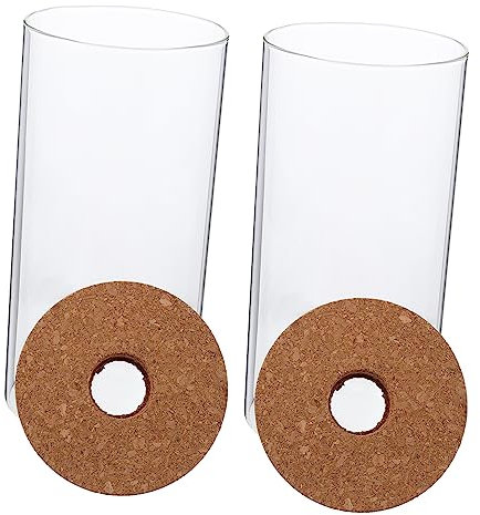 Parliky 2pcs Glasflasche Set Moos Pflanzenbehälter Dekorative Landschaftsbau Landschaft Flasche Für Zimmerpflanze