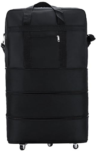 Sac De Sport à Roulettes Valise Pliable Extensible De Grande Capacité Avec Roues Rotatives à 360 ° Sac De Voyage Multifonction éTanche Oxford à Roulettes Pour Hommes Femmes Voyage Voyage D'Affaires Sa