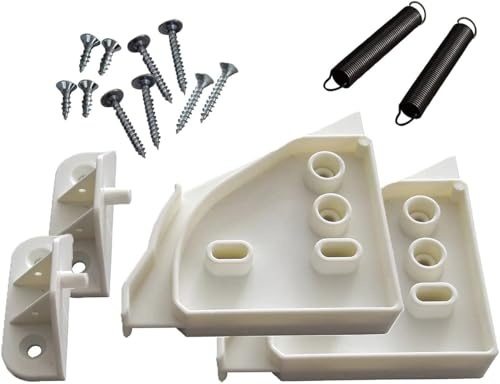 Mascherina per lavastoviglie, in plastica bianca, 2 pezzi, ad esempio per lavastoviglie, frontali da cucina