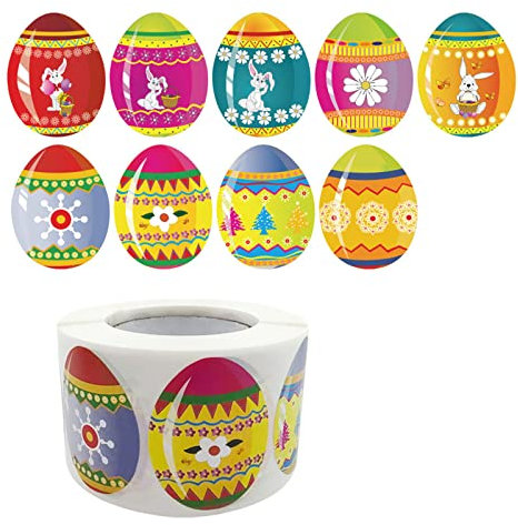 500pcs Happy Stickers Eggs Self Adhesive Seal Label For Party Kids Box Bag Decor Handmade Sticker Tags