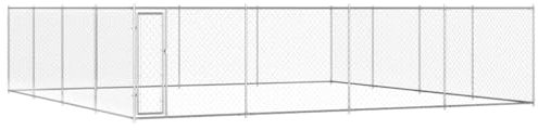 DYRJDJWIDHW hundekäfig Auto,Hunde Gitter für zuhause,hundezwinger Outdoor,Outdoor-Hundezwinger Verzinkter Stahl 760x760x185 cmEntworfen für Garten und Terrasse.