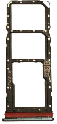 Pièce de rechange compatible avec Motorola Moto G13 XT2331 XT-2331 Chariot plateau de logement tray porte carte nano Sim1+ SIM 2 + fente slitte logement mémoire micro SD carte (bleu)